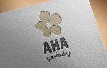 AHA Jasná - luxusné apartmány logo  grafika  print  web